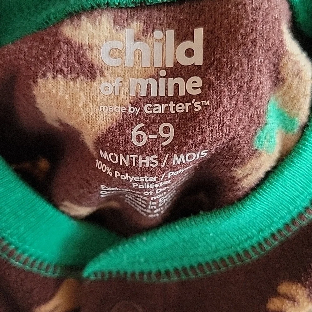 Infant boy's Animal Themed Footie pajamas bundle 6-9 months